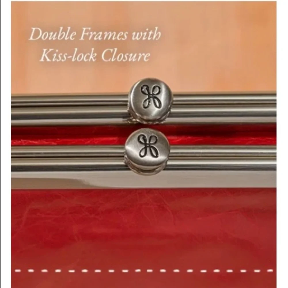 🌀🌀  SOLD 🌀🌀 NWT HOBO Lauren wallet/clutch. Color Honeycomb. Leather. - Picture 7 of 13